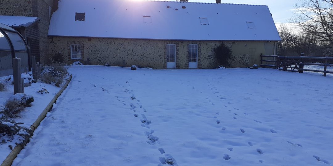 Gite sous la neige